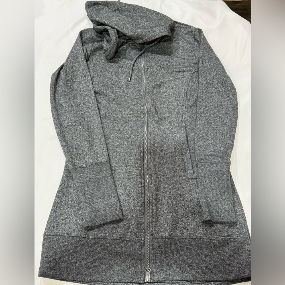 Mondetta Full Zip Athletic Stretch Hooded Sweatshirt Thumb Holes Women's - Picture 8 of 10